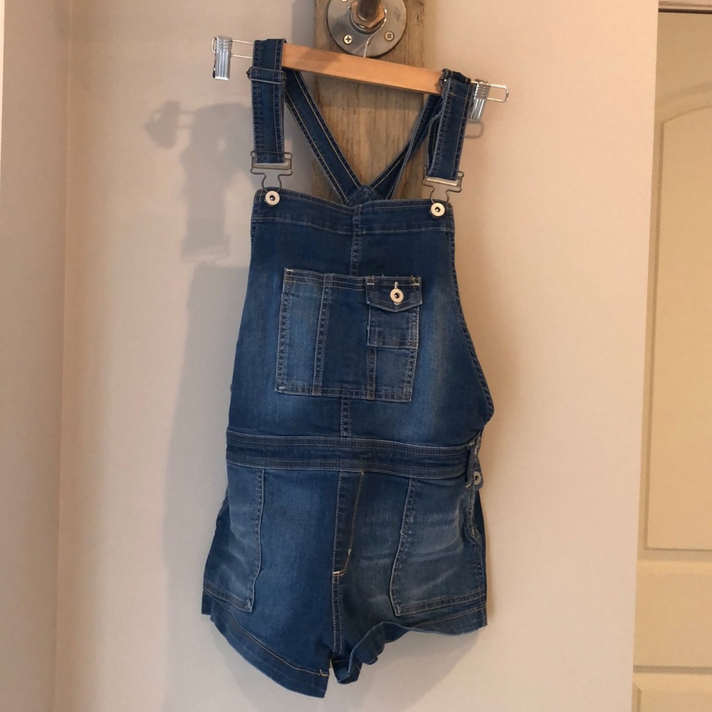 Girls jean shorts overalls